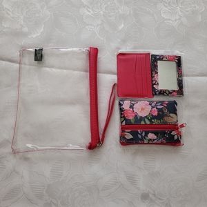 Wristlet - wallet type sport purse - pink (closet)